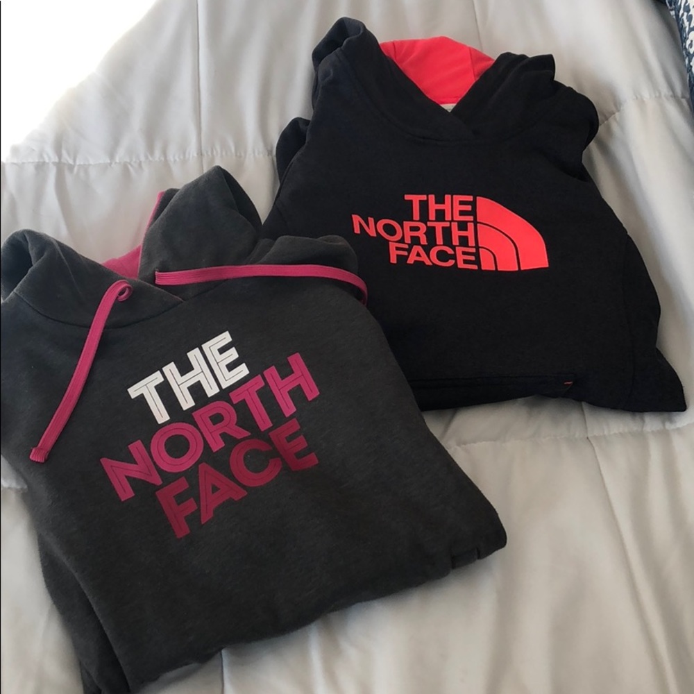 Two Women’s Small North Face Hoodies
